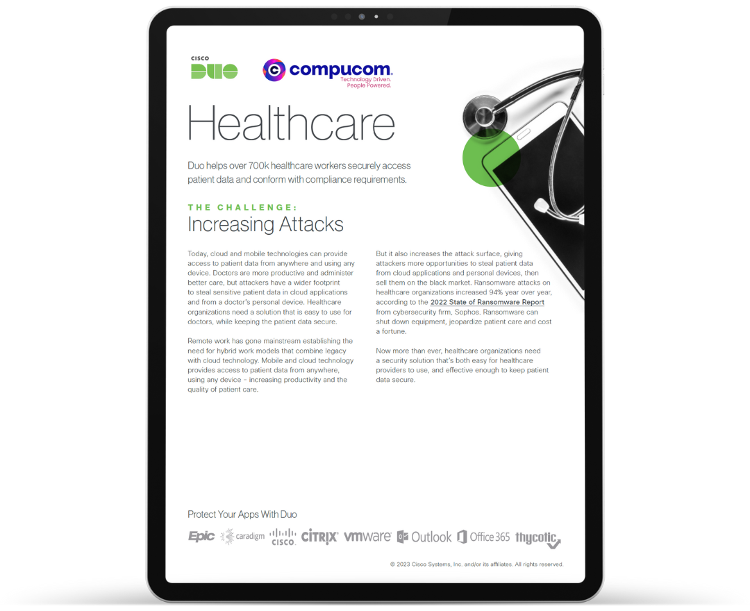 compucom - cisco duo for healthcare cover