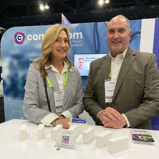 Nancy Outcalt and Marc Caponegro at HIMSS 2024