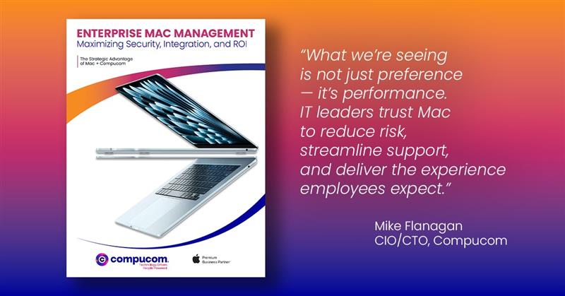 Featured image for “Compucom Survey Finds Mac Secure, Reliable, and Ready for the AI Era”